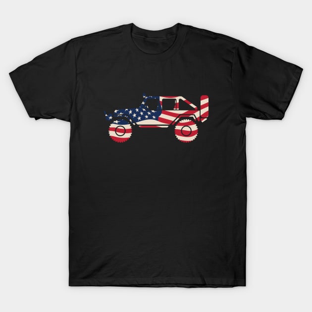 American Patriotic Off Road 4x4 T-Shirt by hobrath